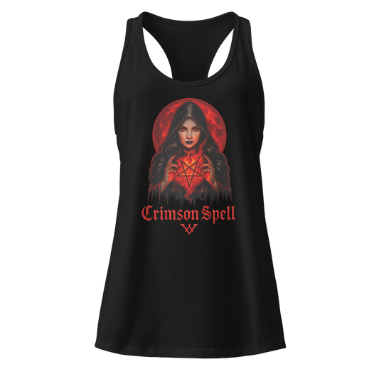 Débardeur gothique femme noir Devil Kiss - vue de face