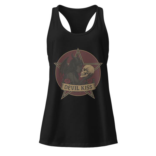 debardeur devil kiss noir vu de face